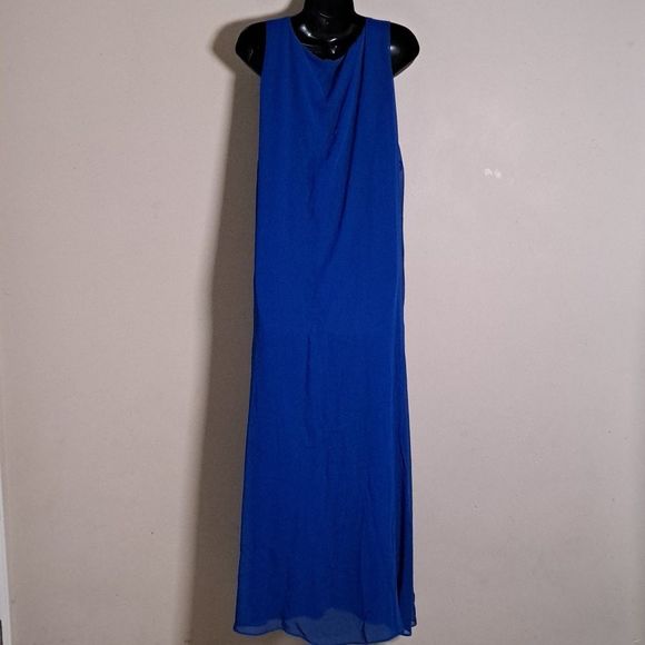 JM Collection Necklace Overlay Maxi Dress Small - Picture 7 of 11